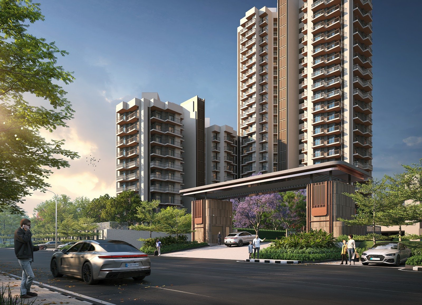 Future Estate residential project exterior view at Plot GH16E, Sector 1, Greater Noida West